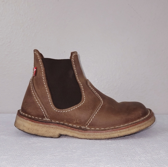 DUCKFEET Roskilde Chelsea Ankle Boots EU 39 Brown Leather Booties - Picture 3 of 9